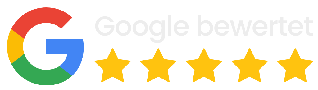 Google bewertet mit 5 Sternen